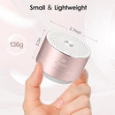 Mini Bluetooth Shower Speaker, IPX6 Waterproof Speaker, with RGB Lights, Mic, Portable Silicone Lanyard, Suction Cup, Clear Sound&Rich Bass, 12h Playtime, Small Pink Gifts for Girls Women by TinyTreasures Baby Boutique