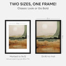 Homeforia 12x16 Black Wood Picture Frame, High End Oak 12x16 Poster Frames with Mat 9x12 Print, 12 x 16 Black Wooden Frame Matted to 9 by 12 Photo, 16x12 Thin Frame, Tempered Glass, Wall Kit, Set of 1 by CozyNest Decor