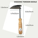 UPB Japan Japanese Hand Hoe Nejiri Gama Weeding Sickle for Weeding Gardening Planting 9.8in (25cm) by GreenHaven Gardens