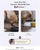LE TAUCI PET Dog Slow Feeder Bowl Ceramic,3 Cups Puzzle Food Bowl for Small Medium Large Breed, Dog Bowls to Slow Down Eating, Maze by CozyNest Decor
