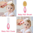 Baby Grooming Kit，Infant Safety Care Setwith Hair Brush Comb Nail Clipper Nasal Aspirator, Baby Essentials Kit for Newborn Girls Boys (14 PC-Pink Kit) by TinyTreasures Baby Boutique