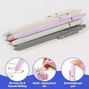Vanhench 7Pcs 0.5mm Black Ink Pens Fine Point Smooth Writing Gel Pens Quick Dry with Soft Silicone Touch Barrel & Fidget Stress Ball, Multifunction Writing Office Desk Nurse School Supplies by TinyTreasures Baby Boutique
