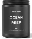 Ocean Reef Candle, 9oz Scented Candle for Men, Scented Candles for Home, Gifts for Men, Personalized Blessing Minimalist Men's Gifts by CozyNest Decor