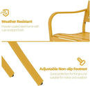 Grand patio 50" Outdoor Bench Garden Bench with Armrests Bench for Outdoors Lawn Yard Porch Sunflower Yellow by GreenHaven Gardens