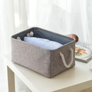Storage Basket Fabric Sturdy Canvas Storage Bins Organizer with Handles for Clothes and Storage Foldable Storage Boxes Cubes by TinyTreasures Baby Boutique