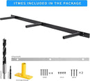 38'' Heavy-Duty Floating Shelf Bracket, Hidden Shelf Bracket for Fireplace Racks and Shelves, if Installed on Studs, max Load of 210 pounds, 38 inches (with Ease kit) by CozyNest Decor