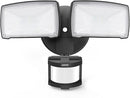 LEPOWER LED Security Lights Motion Sensor Light Outdoor, 30W 3200LM Motion Security Light, 5500K, IP65 Waterproof, 2 Head Motion Detector Flood Light for Garage, Yard, Porch, Black (Not Solar Powered) by GreenHaven Gardens