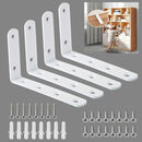 Anti Tip Furniture Anchors for Baby Pet Proofing,Furniture Wall Anchor Furniture Dresser Bookshelf Falling Prevention Device for Children (White) by TinyTreasures Baby Boutique