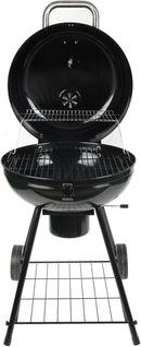 Grill Boss Charcoal Kettle Grill with Large 22-Inch Cooking Area - Includes Warming Rack, Bottom Storage Shelf, Ash Catcher & Wheels for Outdoor BBQ, Tailgating, Camping & Backyard Grilling by GreenHaven Gardens