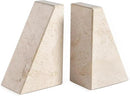 Marble Book Ends Decorative, Unique Bookends for Shelves, Bookends to Hold Heavy Books, Durable Book Holder Stopper for Home Office Desk Bookshelf Decoration, Turkey Natural Marble, Set of 2 by CozyNest Decor