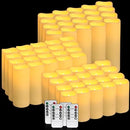 48-Pack LED Flameless Candles with Remote Control - Perfect for Home, Parties, and Special Occasions - Create a Magical Ambiance Effortlessly(Three Sizes) by CozyNest Decor
