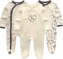 Kiddiezoom Baby and Toddler Boys'Snug Fit Footed One-Piece Romper Jumpsuit Cotton Cotton Footed Outfit by TinyTreasures Baby Boutique