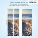 3D Door Stickers Murals - Landscape - Peel & Stick - Removable PVC Waterproof Door Poster - 37.4" x 84.6" - White - Tropical Ocean Theme by GreenHaven Gardens