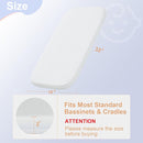 NeoBorn Baby Bassinet Mattress Pad, 32" x 18" Dual Sided Comfort Gel Memory Foam Mattress with Removable Breathable Soft Tencel Cover Fit for RONBEI/Ingenuity/Cuddor Baby Bassinet by TinyTreasures Baby Boutique