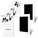 2-Pack Inkless Baby Hand and Footprint Kit with Mess-Free Ink Pad – Baby Safe Ink Pad for Hand, Foot & Paw Prints – Newborn Footprint & Paw Print Kit for Dogs and Cats – 8 Cards(Jet Black, L) by TinyTreasures Baby Boutique