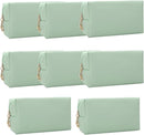 Bridesmaid Proposal Gifts Letter Cosmetic makeup bag bulk for Wedding Party Favors Bachelorette party decorations Toiletry Organizer Bag Makeup Case Gift (8, Sage Green) by TinyTreasures Baby Boutique