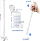 Disposable Toilet Bowl Brush with 40 Toilet Wand Refills, Toilet Bowl Cleaner Wands, Toilet Cleaning System Starter Kit by CozyNest Decor