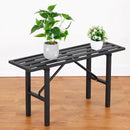 Plant Stand - Indoor/Outdoor Extra-Sturdy Aluminum Plant Stand with 300 LBS Capacity, L37.8 x W11.4 x H19.7 inch – Ideal for Patios, Gardens, Living Room Decoration by GreenHaven Gardens
