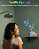 Portable Bluetooth Speaker Wireless with 9 Color Lights, 20H Playtime, Stereo Pairing, Deep Bass, IPX6 Waterproof, Bluetooth 5.3, Small Speaker for Home, Party, Outdoor, Camping, Beach, Gift by TinyTreasures Baby Boutique