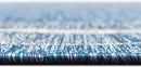 Unique Loom Outdoor Border Collection Area Rug - Soft Border (3' 3" x 5' 3" Oval, Blue/ Ivory) by GreenHaven Gardens