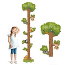 Wooden Surfboard Wall Decor Growth Chart,Tree Art Decor for Kids Room, Wood Tree Kids Sizing Chart, Height Board Cute Decor, Nursery Growth Chart Ruler Measuring Board for Boys Girls by CozyNest Decor
