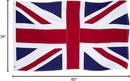 Homissor British Flag 3x5 Union Jack England Flags Embroidered Sewn Stripes United Kingdom UK Flag Heavy Duty Outdoor by GreenHaven Gardens