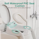 Potty Training Seat with Step Stool Ladder, Upgraded 2-in-1 Toddler Potty Training Toilet Seat with Non-Slip Step Splash Guard Handles and Waterproof Cushion, Toddler Potty Seat for Kids Boys Girls by TinyTreasures Baby Boutique