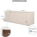 42 Inch Rectangular Concrete Planter（42Lx14Wx15H，58 Pounds）,Durable All-Weather Use with Drainage Holes,Large Rectangular Planter for Outdoor Indoor Plants by GreenHaven Gardens
