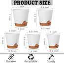 Plant Pots Outdoor Self Watering Pots, Flower Pots with Drainage Hole and Reservoir White Plastic Planters for Indoor Plants Home Decorations Gift Idea 5Pack by GreenHaven Gardens