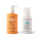 Dabble & Dollop Tangerine + Vanilla Body Wash & Shampoo – 3-in-1 Natural Bubble Bath for Kids, Made in USA, No Parabens or Sulfates, Vegan, Gluten-Free, Tear-Free (2-Pack) by TinyTreasures Baby Boutique