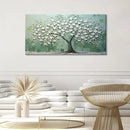 LASMOND Turquoise Tree of Life Wall Art for Living Room Canvas Prints Artwork Modern Abstract Bedroom Office Painting Decor (40x20 Inches) by CozyNest Decor