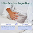 Glow Heating Pad with Flaxseed & Lavender for Hot & Cold Therapy, Microwavable Heat Pad for Back, Neck, Shoulder, Knee, Leg & Menstrual Cramp Relief, Washable & Reusable, One Size Fits All by CozyNest Decor