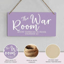 Purple Decor Rustic War Room Decor Christian Decoration Bible Verse Wood Decoration Sign Christian Scripture Printed Wood Sign Wall Art Religious Gifts Faith Based Gifts by CozyNest Decor
