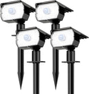nipify Solar Lights Outdoor Waterproof, Motion Sensor Spot Lights- 4 Pack/56 LED/3 Modes Solar Powered Spotlights 2-in-1 Auto On/Off Landscape Lighting for Outside Yard Wall Garden, Cool White by GreenHaven Gardens