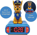 LEXiBOOK - Paw Patrol Chase Digital Alarm Clock with Night Light - Snooze Function - Dog Sound Effects - for Children/Kids - Luminous Clock with Chase, Blue/Red - RL800PA by TinyTreasures Baby Boutique