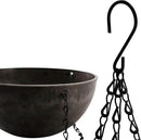 DEAYOU 2 Pack Resin Hanging Planters for Indoor Plants, 10" Hanging Flower Pots with Drainage Holes, Hanging Baskets with Chain and Hook for Garden, Outdoor, Balcony Decor (Marble Pattern) by GreenHaven Gardens