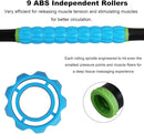 Yansyi Muscle Roller Stick for Athletes - Body Massage Roller Stick - Release Myofascial Trigger Points Reduce Muscle Soreness Tightness Leg Cramps & Back Pain for Physical Therapy & Recovery (Blue 2) by CozyNest Decor