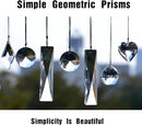 2PCS 5" Large Crystal Sun Catcher Prisms, STINO Hanging Suncatchers with Glass Prism, Rainbow Maker for Windows, Balcony, Kitchen, Garden Decoration (1, Net Rectangle Clear 2Pcs) by GreenHaven Gardens