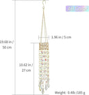 Hanging Window Garden Crystal Sun Catcher, Gold-Plated Sun Catcher for Indoor and Outdoor Decoration, Light Catcher, Party Crystals (AB Colour) by GreenHaven Gardens