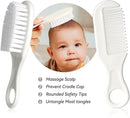 Baby Grooming Kit, Infant Safety Care Set with Hair Brush Comb Nail Clipper Nasal Aspirator,Baby Essentials Kit for Newborn Girls Boys (Grey White) by TinyTreasures Baby Boutique