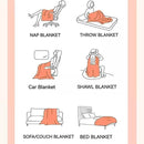 UKELER Soft Faux Fur Throw Blanket 60''x80'', Large Dark Grey Reversible Shaggy Blanket Plush Thick Fluffy Blankets Throws for Bed, Couch, Sofa, Office, Camping by CozyNest Decor
