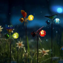 Insects Solar Garden Lights, 22.4" H Butterfly & Bee & Dragonfly & Ladybug Solar Stake Light, 4 Pcs Outdoor Statues Figurine Lights for Spring Garden Lawn Patio Yard Decoration by GreenHaven Gardens