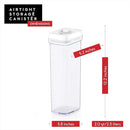 DWËLLZA KITCHEN Pasta Storage Containers for Pantry - Set of 2 White Airtight Spaghetti Container Storage - Ideal for Spaghetti & Noodles, Kitchen Pantry Organization and Storage, Keeps Food Fresh by CozyNest Decor