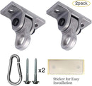 Heavy Duty Metal Color Swing Hangers Screws Bolts Included Over 5000 lb Capacity Playground Porch Yoga Seat Trapeze Wooden Sets Indoor Outdoor 2 Pack by TinyTreasures Baby Boutique