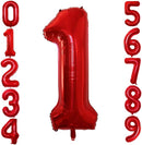 GOER Red Foil Balloons Number 1,Huge Number Balloons for 1st Birthday Party Supplies Anniversary Decorations (3 pcs,42 inch,32 inch,16inch) by TinyTreasures Baby Boutique