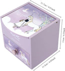Girl Jewelry Box purple unicorn Tabletop Storage Box Little girl birthday christmas Gift kids jewelry box Organizer by TinyTreasures Baby Boutique