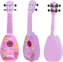 YOLOPARK 17" Kids Toy Guitar for Girls Boys, Mini Toddler Ukulele Guitar with 4 Strings Keep Tones Can Play for 3, 4, 5, 6, 7 Year Old Kids Musical Instruments Educational Toys for Beginner (Pink) by TinyTreasures Baby Boutique
