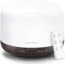 InnoGear 500ml Essential Oil Diffuser with Remote Control, Premium Ultrasonic Aromatherapy Diffusers Scent Humidifier Vaporizer Auto-Off Timer for Large Room Home, Brown by CozyNest Decor