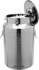 Stainless Steel Milk Can, 304 Stainless Steel Pail 20Gal Milk Can with Sealed Lid, 76L Hanging Lid Metal Milk Jug Bucket for Oil Tea Wine by CozyNest Decor