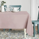 sancua Square Tablecloth - 70 x 70 Inch - Stain and Wrinkle Resistant Washable Polyester Table Cloth, Decorative Fabric Table Cover for Dining Tables, Buffet Parties and Camping, Blush by CozyNest Decor